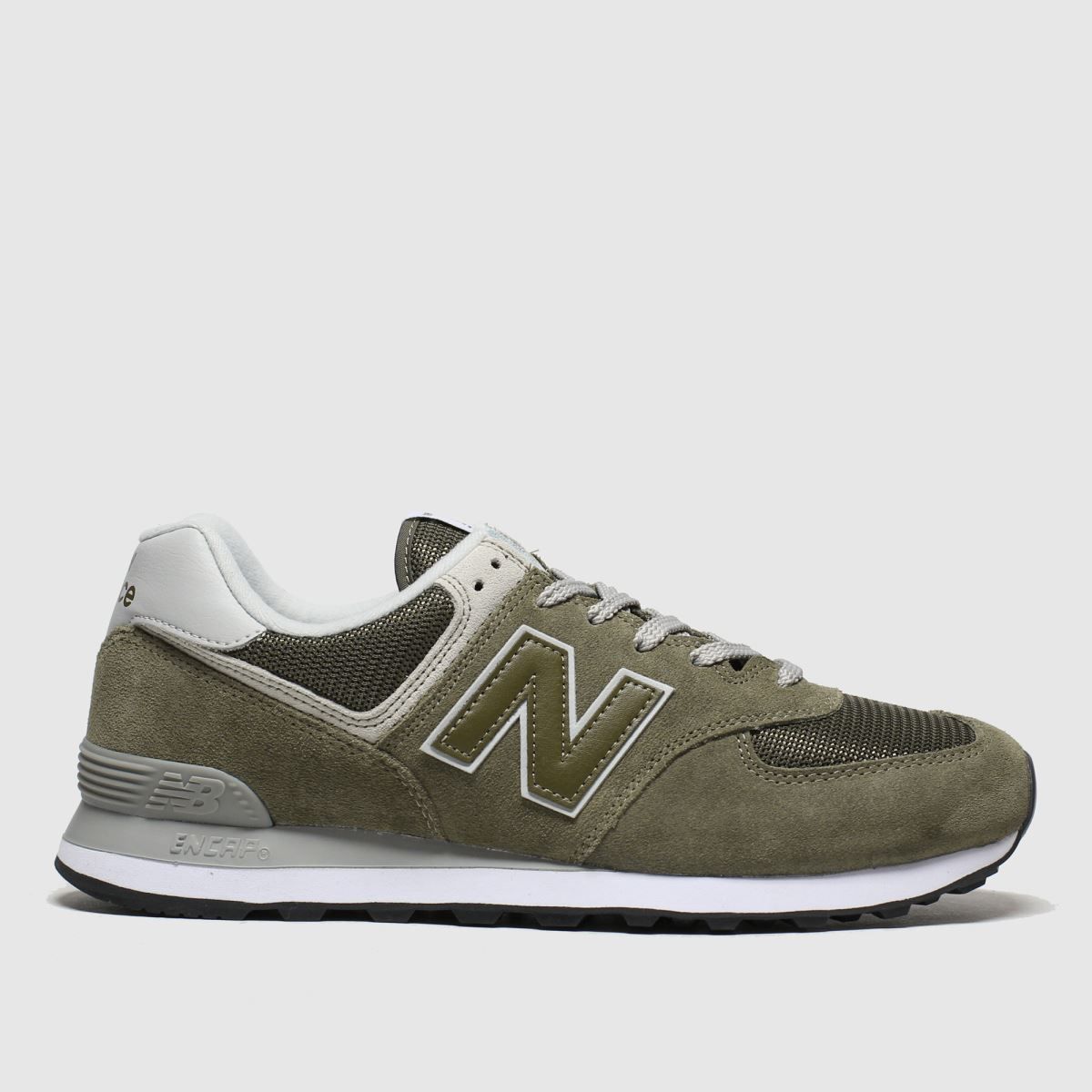 new balance khaki 574 trainers