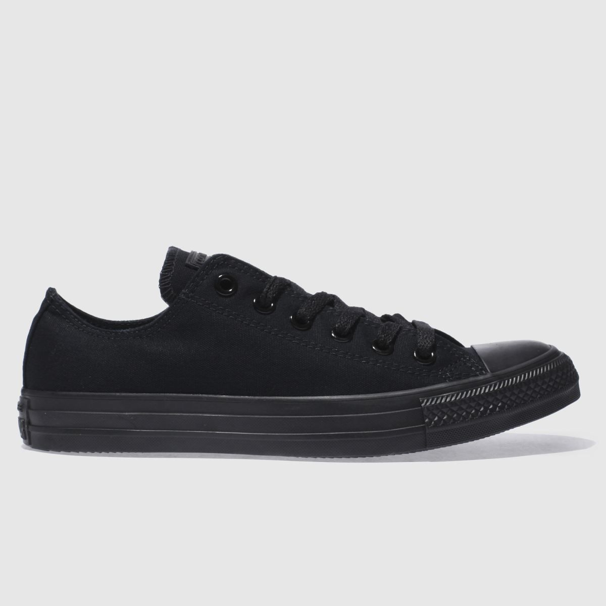 converse black all star mono ox trainers