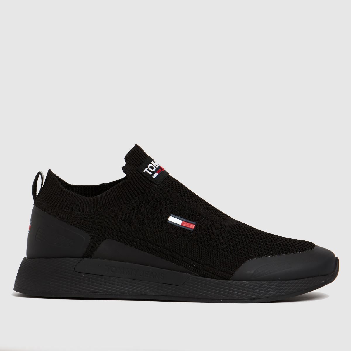 black flexi sock runner trainers