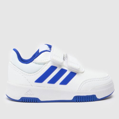 adidas white & blue tensaur...