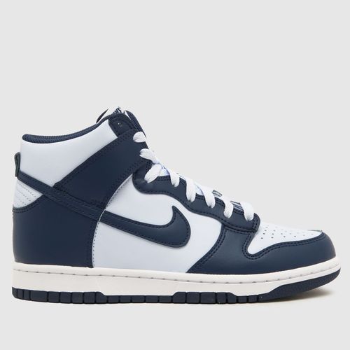 Nike white & navy dunk high...