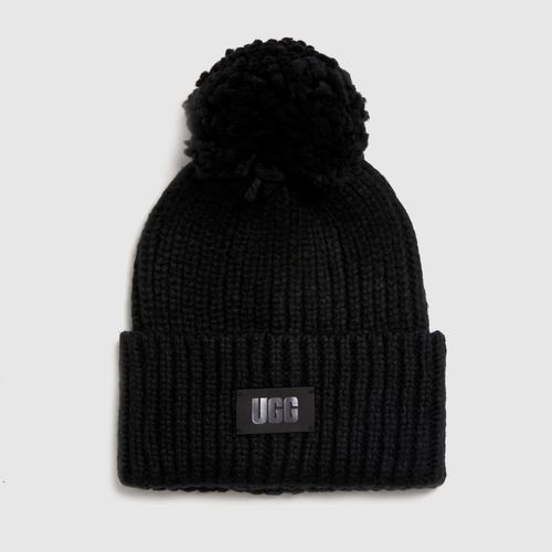 UGG black chunky knit beanie...