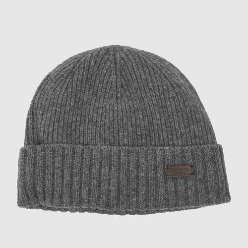 Barbour grey carlton beanie