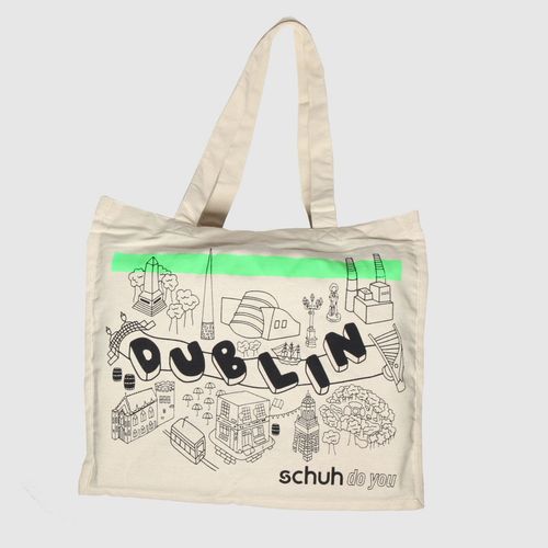 schuh beige dublin canvas bag