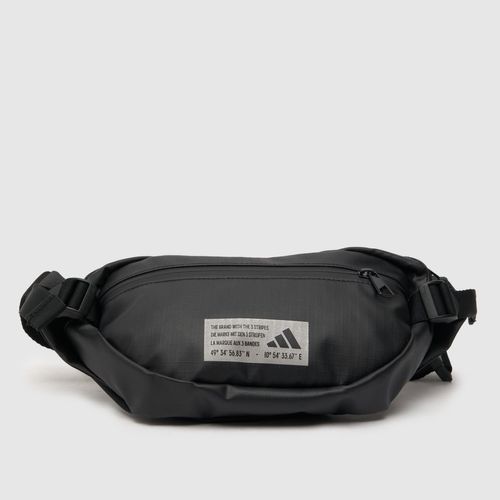 adidas black athletic waistbag