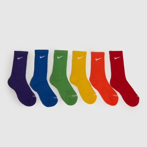 Nike multi kids crew socks 6...