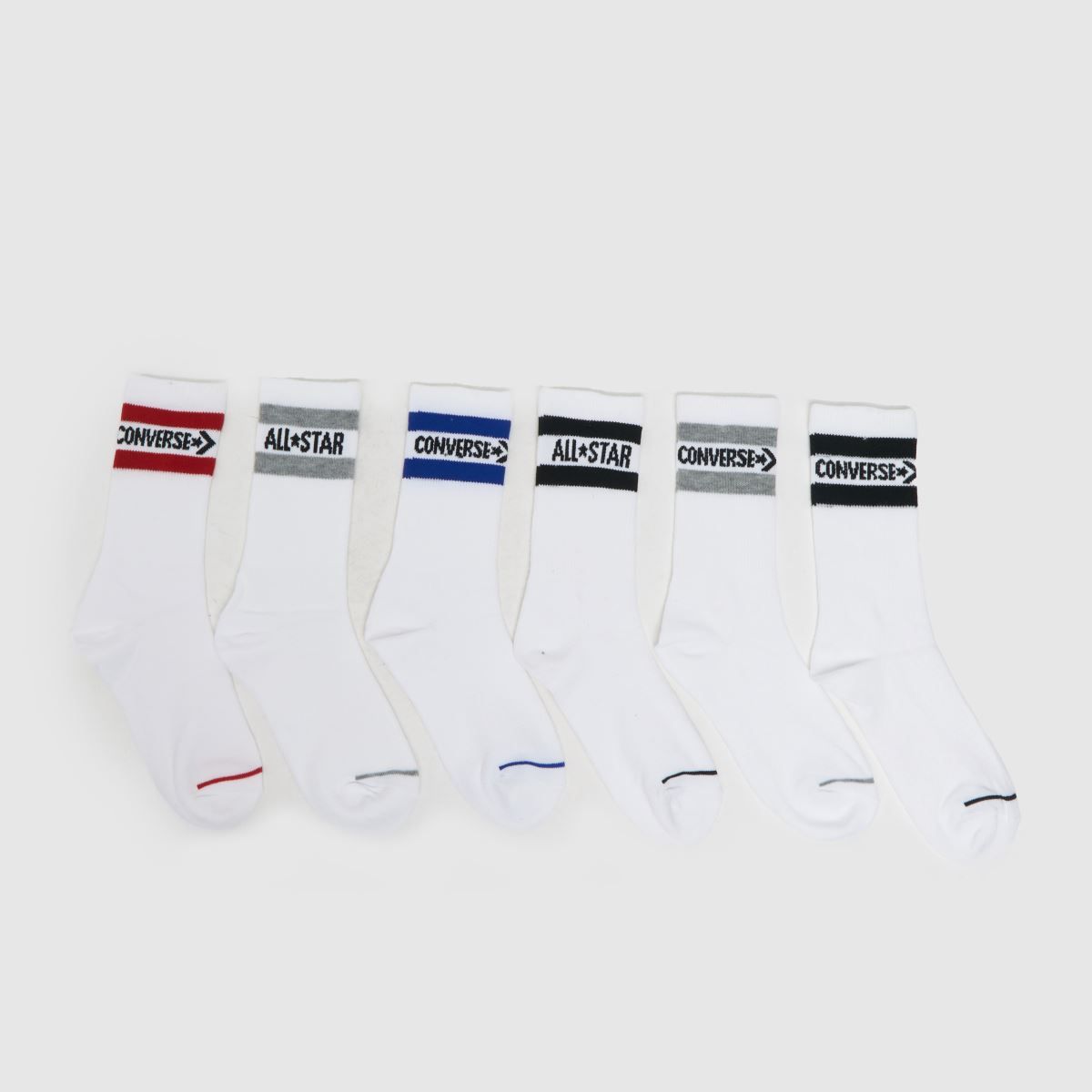 Converse white black kids crew socks 6 pack 18.00 Bullring