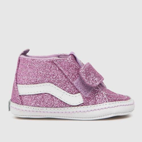 Vans pink sk8-hi glitter...