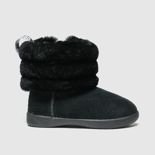 UGG black fluff mini quilted...