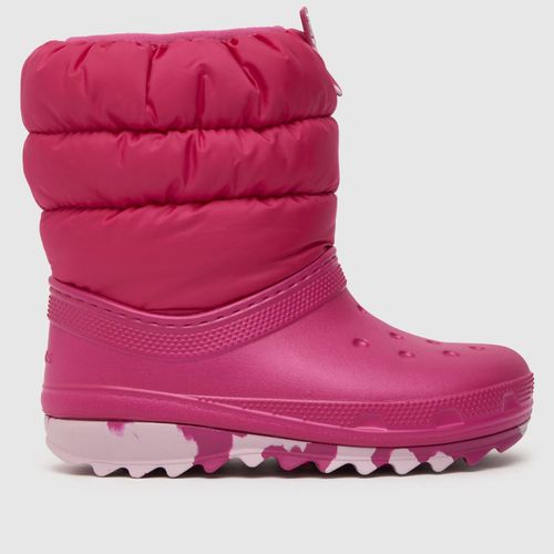 Crocs pink classic neo puff...