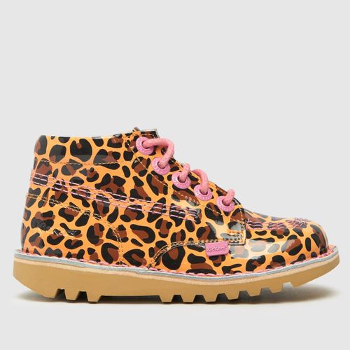 Kickers brown kick hi leopard...