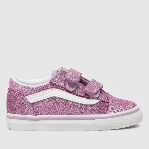 Vans pink old skool v glitter...