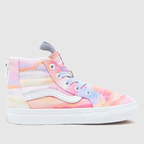 Vans pale pink sk8-hi zip...