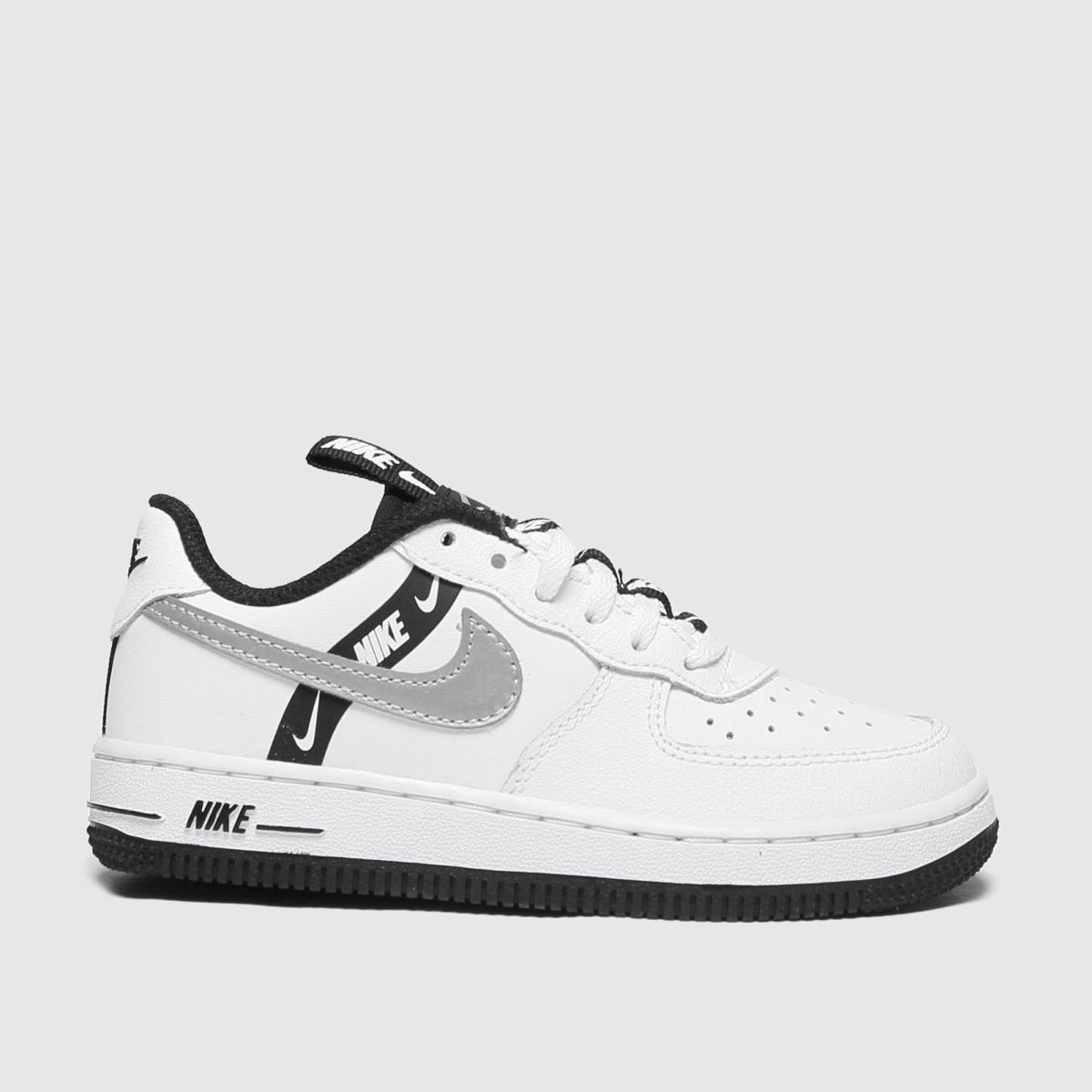 nike white & blue air force 1 lv8 ksa trainers junior