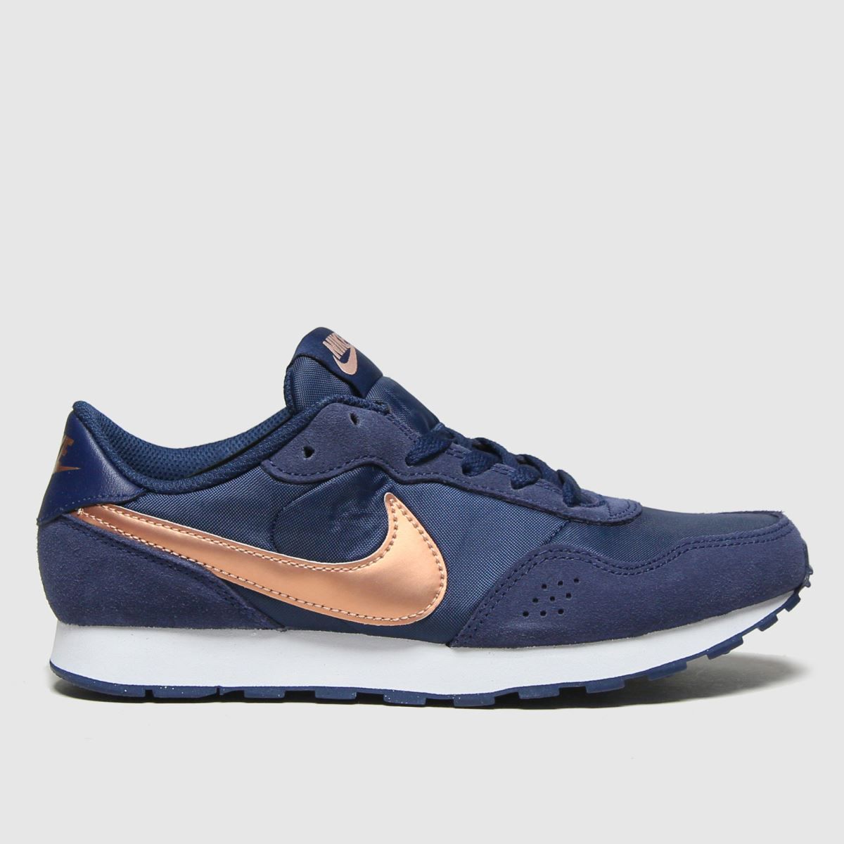 nike navy and gold trainers