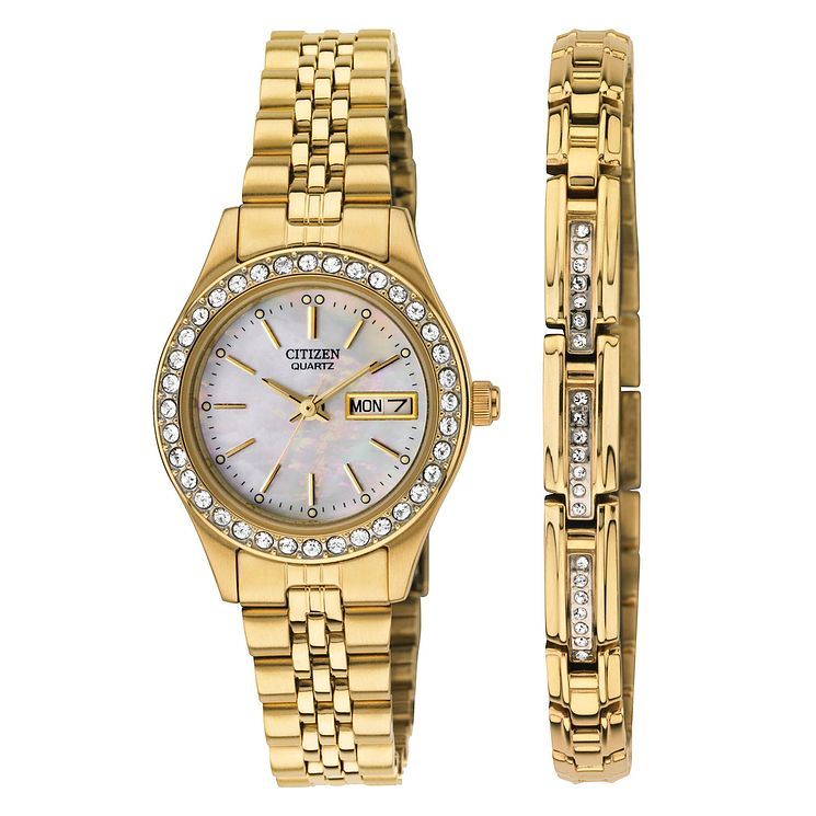 Citizen watch 2025 with bracelet set