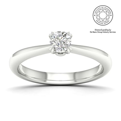 Vera Wang Platinum 0 30ct Diamond Solitaire Ring Compare Westquay