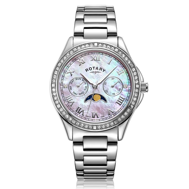 Rotary ladies sale moonphase watch