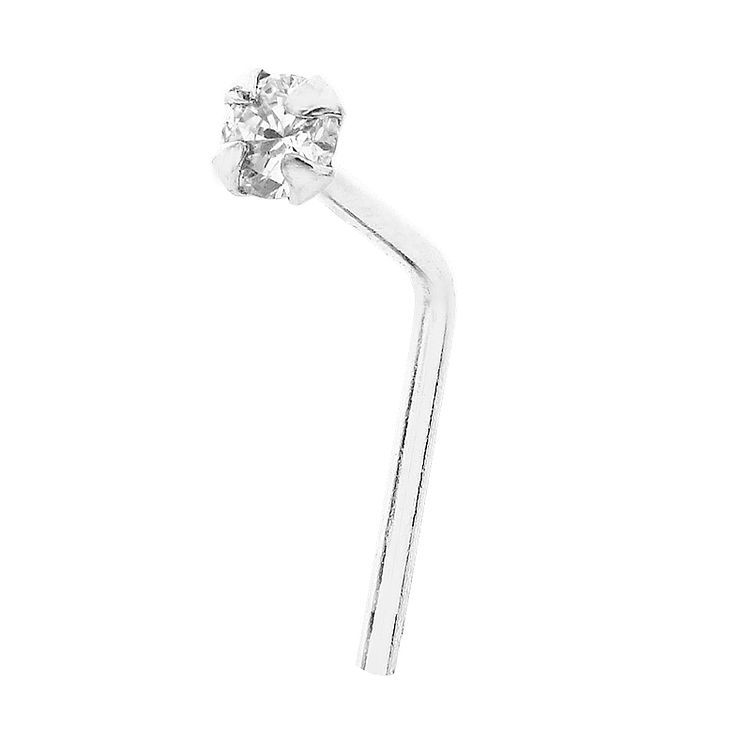 Bodifine 9ct White Gold Single Diamond Nose Stud Compare Cabot
