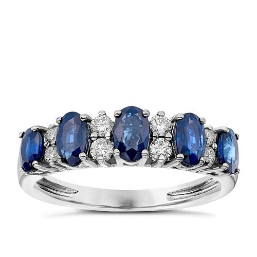 18ct White Gold Sapphire And...