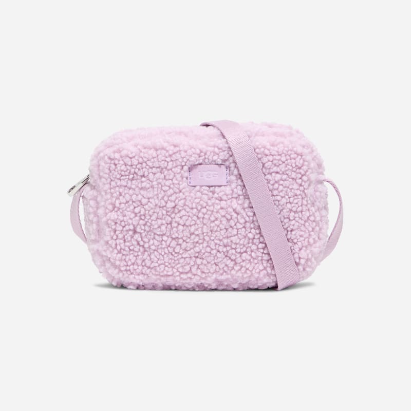 UGG Janey II Sherpa Crossbody Bag for Women in Pink Polyester