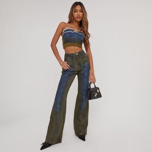 High Waist Wide Leg Jeans In...