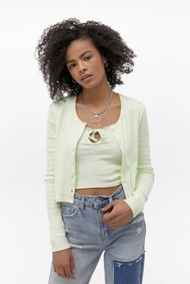 urban outfitters green cardigan