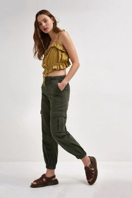 BDG Collage Photo Print Juno Carpenter Trousers in Brown | Lyst UK