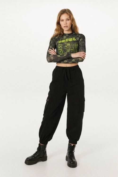 Bdg Raff Cuffed Cargo Trousers Black L At Urban Outfitters Compare Highcross Shopping Centre Leicester