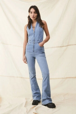 BDG Della Denim Jumpsuit - Blue S at Urban Outfitters | Compare