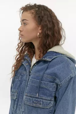 H and m hot sale borg jacket