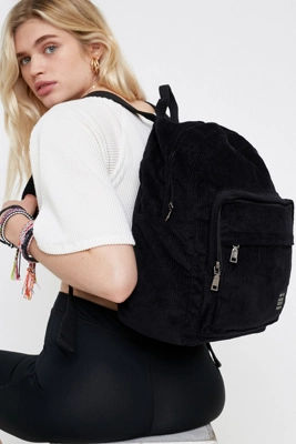 UO Core Corduroy Backpack Black ALL at Urban Outfitters
