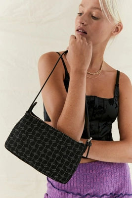 iets frans. Monogram Shoulder Bag Black ALL at Urban Outfitters