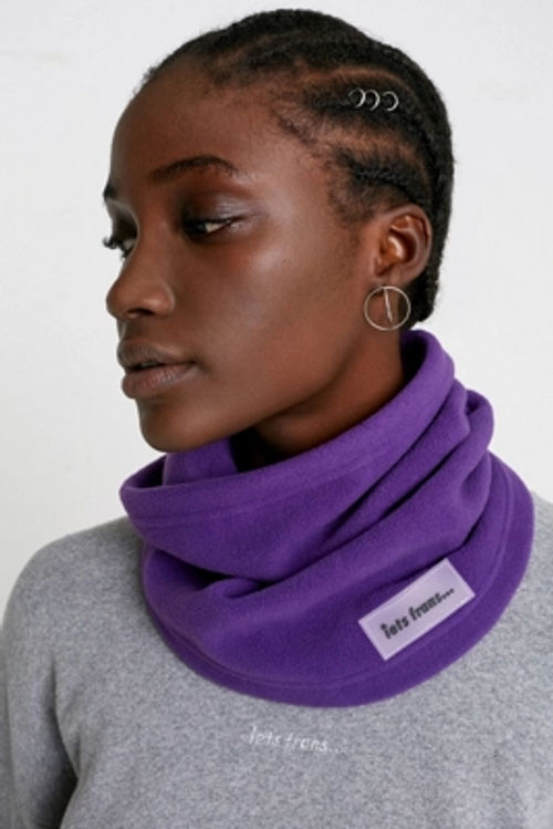 Iets Frans Fleece Snood Purple At Urban Outfitters Compare Trinity Leeds