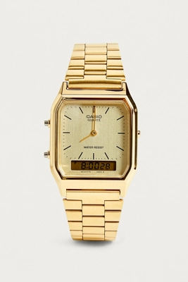 Casio hot sale aq230 gold