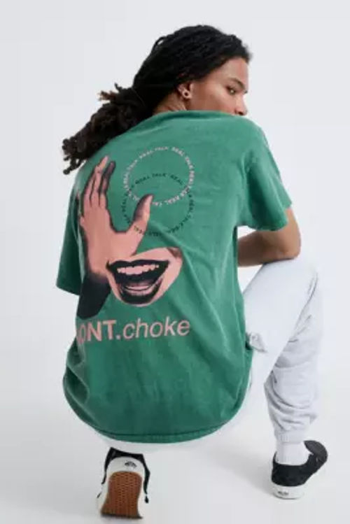 ubemandede Mere tale UO Don't Choke Teal T-Shirt - green L at Urban Outfitters | Compare |  Highcross Shopping Centre Leicester