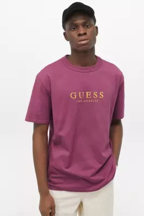 GUESS Originals UO Exclusive LA Logo Pink Short-Sleeve T-Shirt - Pink S at Urban  Outfitters | Compare | Trinity Leeds