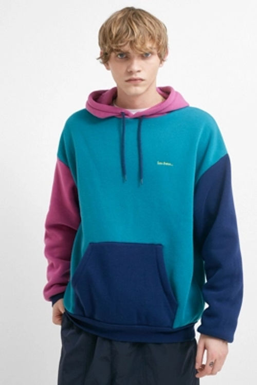 Iets Frans Blue And Magenta Colourblock Hoodie Compare Trinity Leeds