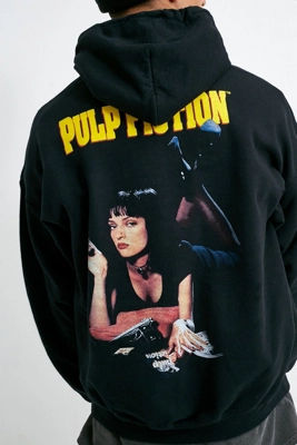 UO Pulp Fiction Hoodie - Black S at Urban Outfitters | Compare