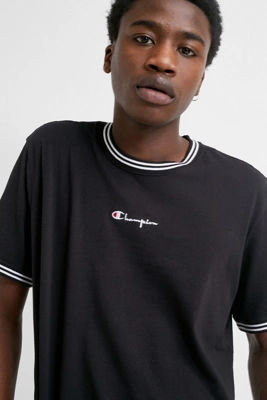 Champion uo exclusive small script black top crew neck sweatshirt