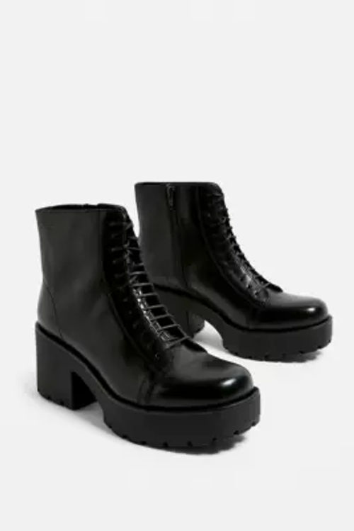Pioner præmedicinering broderi Vagabond Dioon Lace Up Leather Boots - black UK 4 at Urban Outfitters |  Compare | Cabot Circus