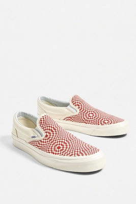 Warped checkerboard shop vans