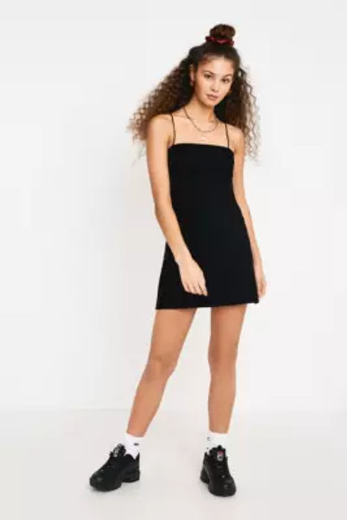 Silence + Noise Audrey Black A-Line Mini Slip Dress - Black S at Urban  Outfitters, Compare