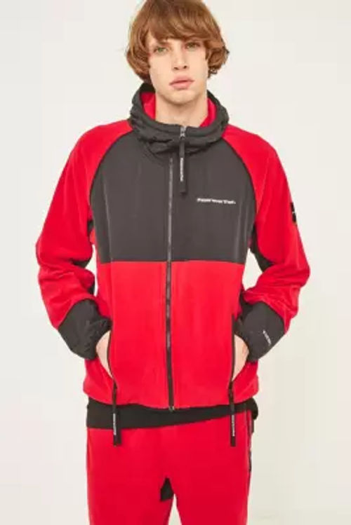 thisisneverthat Red and Black SP Fleece Jacket   Red L at Urban