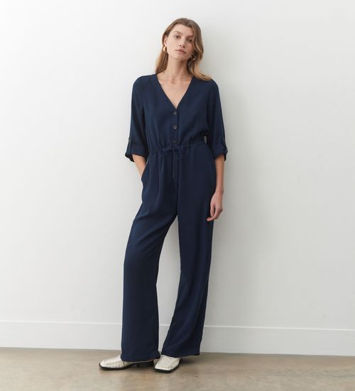 Finery Annmarie Navy Jumpsuit