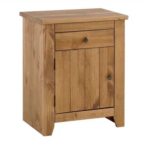 Solid Pine Bedside Table with...