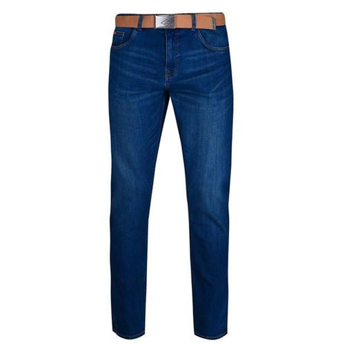 Mens Belted Jeans