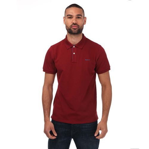 Mens Contrast Pique Polo