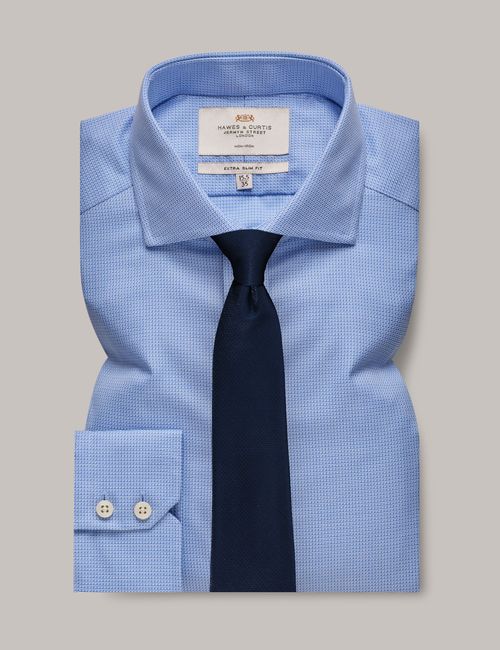 Hawes & Curtis Non-Iron Blue...