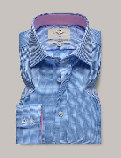 Hawes & Curtis Non-Iron Blue...